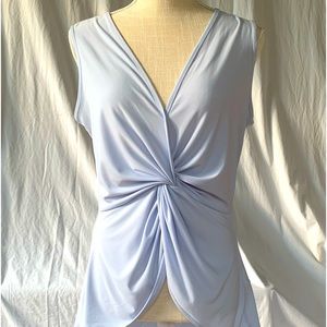 SOLD-Double V Neck Sleeveless Top